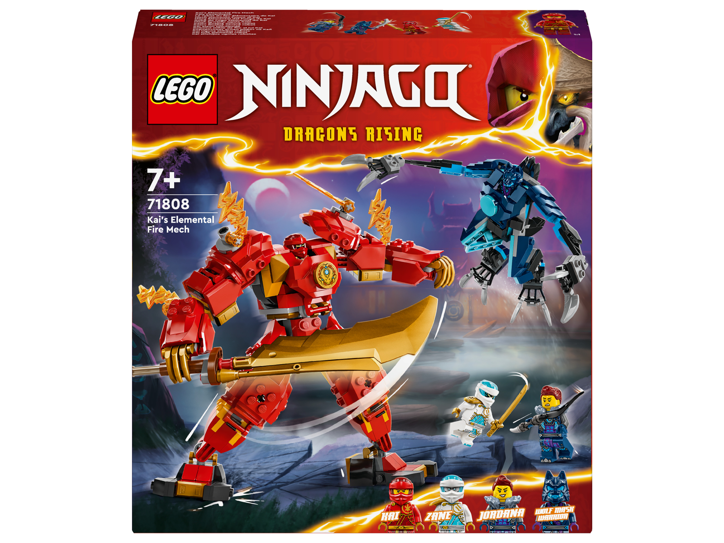 LEGO NINJAGO 71808 Kaiov živelný ohnivý robot