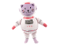 Rozkošná plyšová mačka astronaut.
