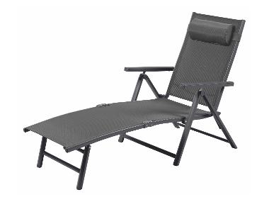 LIVARNO® Hliníkové ležadlo Houston, sivé