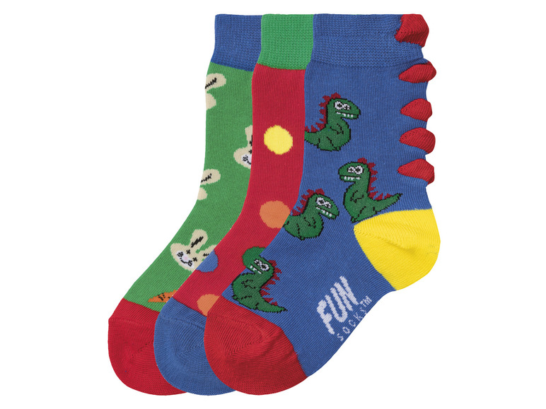 Prejsť na zobrazenie na celú obrazovku: Fun Socks Detské ponožky, 3 páry – obrázok 20