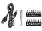 USB nabíjací kábel a sada magnetických bitov pre skrutkovač.