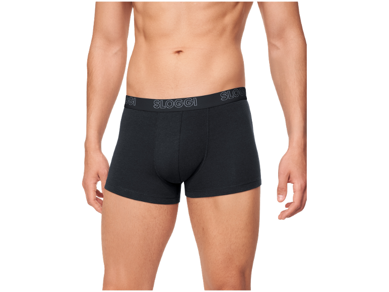 Pánske čierne boxerky s elastickým pásom.