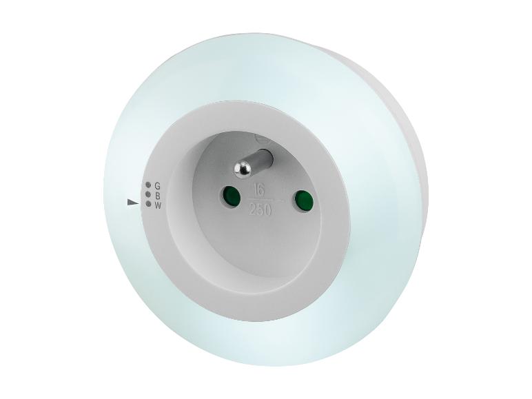 Livarno home Nočné LED svietidlo (zabudovaná zásuvka)