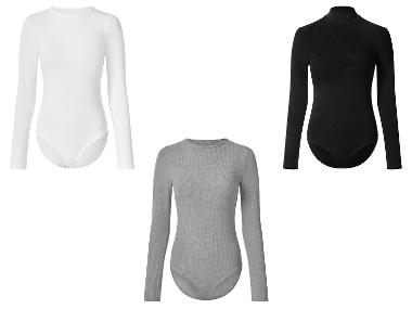 esmara® Dámske rebrované body s dlhým rukávom