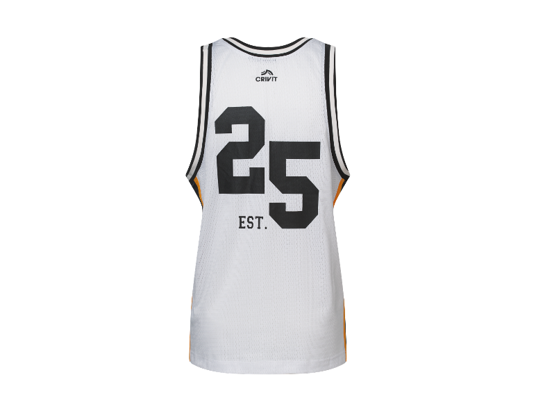 Crivit Pánsky funkčný basketbalový top (biela, XL (56/58))