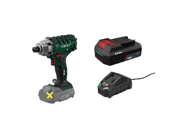 PARKSIDE® Aku rázový uťahovák PDSSA 20-Li B2 + Akumulátor 20 V/2 Ah PAP 202 A1 + Nabíjačka na akumulátor 20 V/2,4 A PLG 20 C1