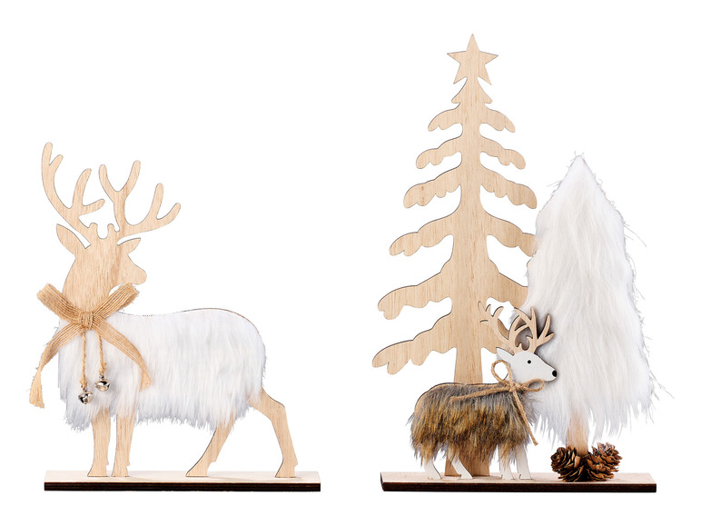 LIVARNO home Vianočná dekorácia (strom a sob, 2-dielna súprava)
