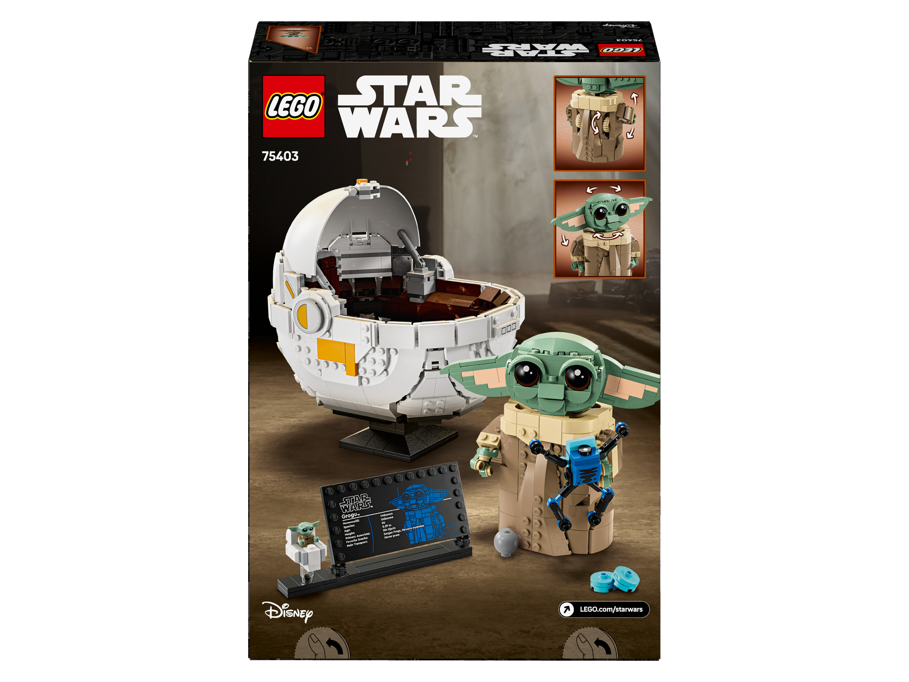 LEGO® Star Wars 75403 Grogu™ vo vznášajúcom sa kočíku