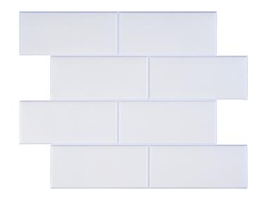 LIVARNO® Dekoratívne obkladačky, biele, 20 kusov