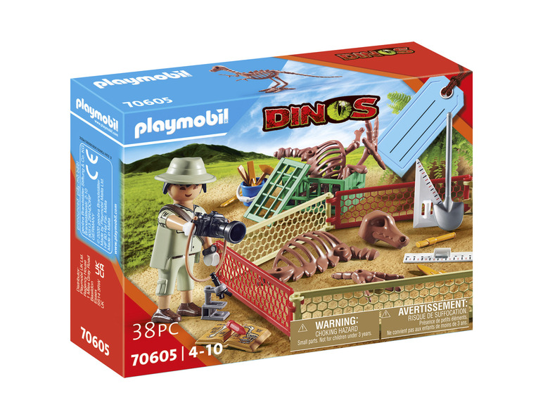 Playmobil Darčeková súprava na hranie s menovkou (paleontológ)
