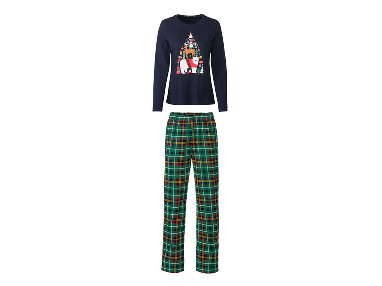 E-shop esmara® Dámske vianočné pyžamo (XL (48/50), námornícka modrá)