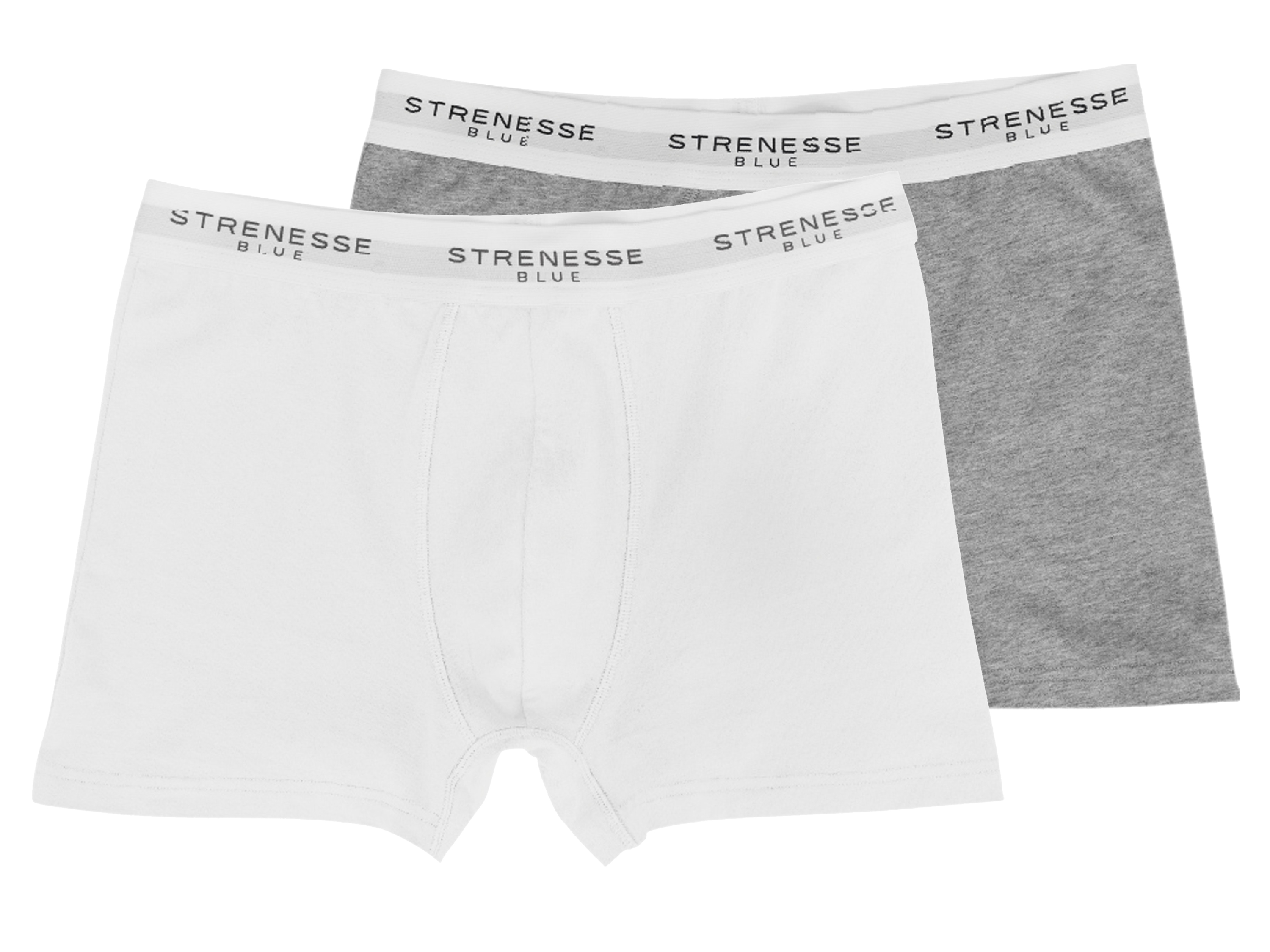 Strenesse Blue Pánske boxerky, 2 kusy (sivá/biela, M)