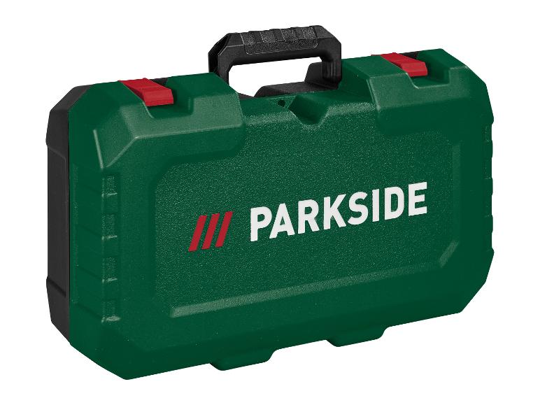 Zelená Parkside krabička na náradie.
