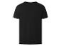 Čierne pánske tričko s krátkym rukávom, zadný pohľad