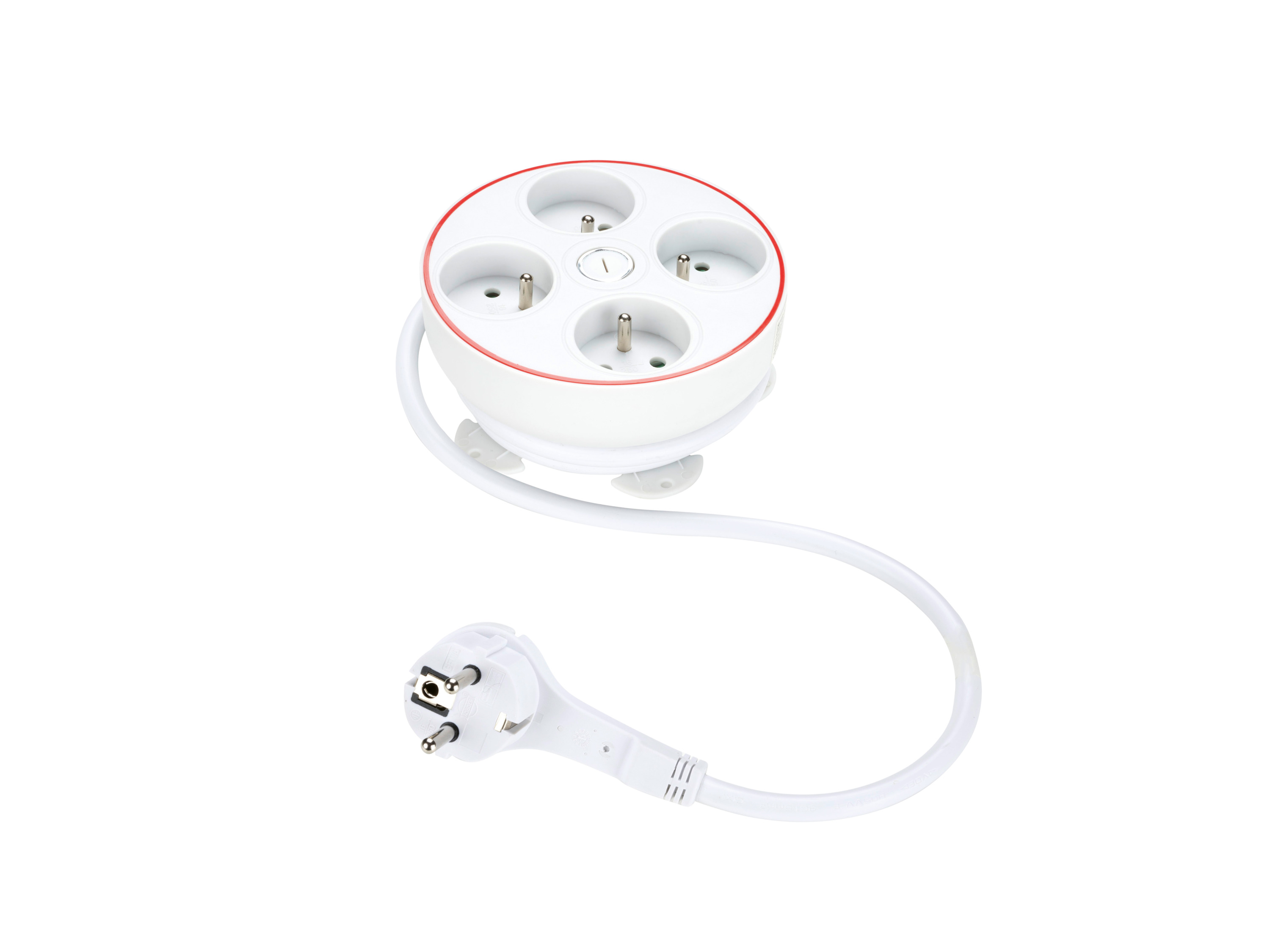 TRONIC® Zásuvková lišta/Predlžovací kábel (zásuvková lišta, okrúhla)