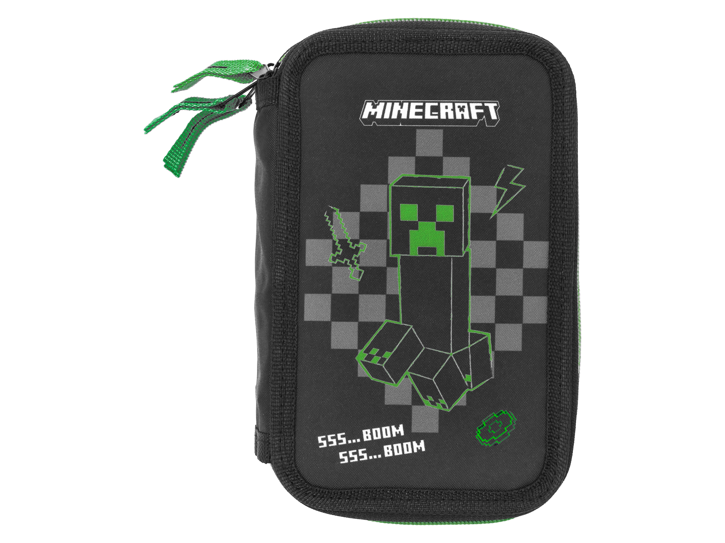 Minecraft Trojposchodový peračník (čierna)