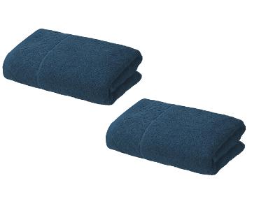 LIVARNO® Froté uterák, 450 g/m², 50 x 100 cm, tyrkysový, 2 kusy