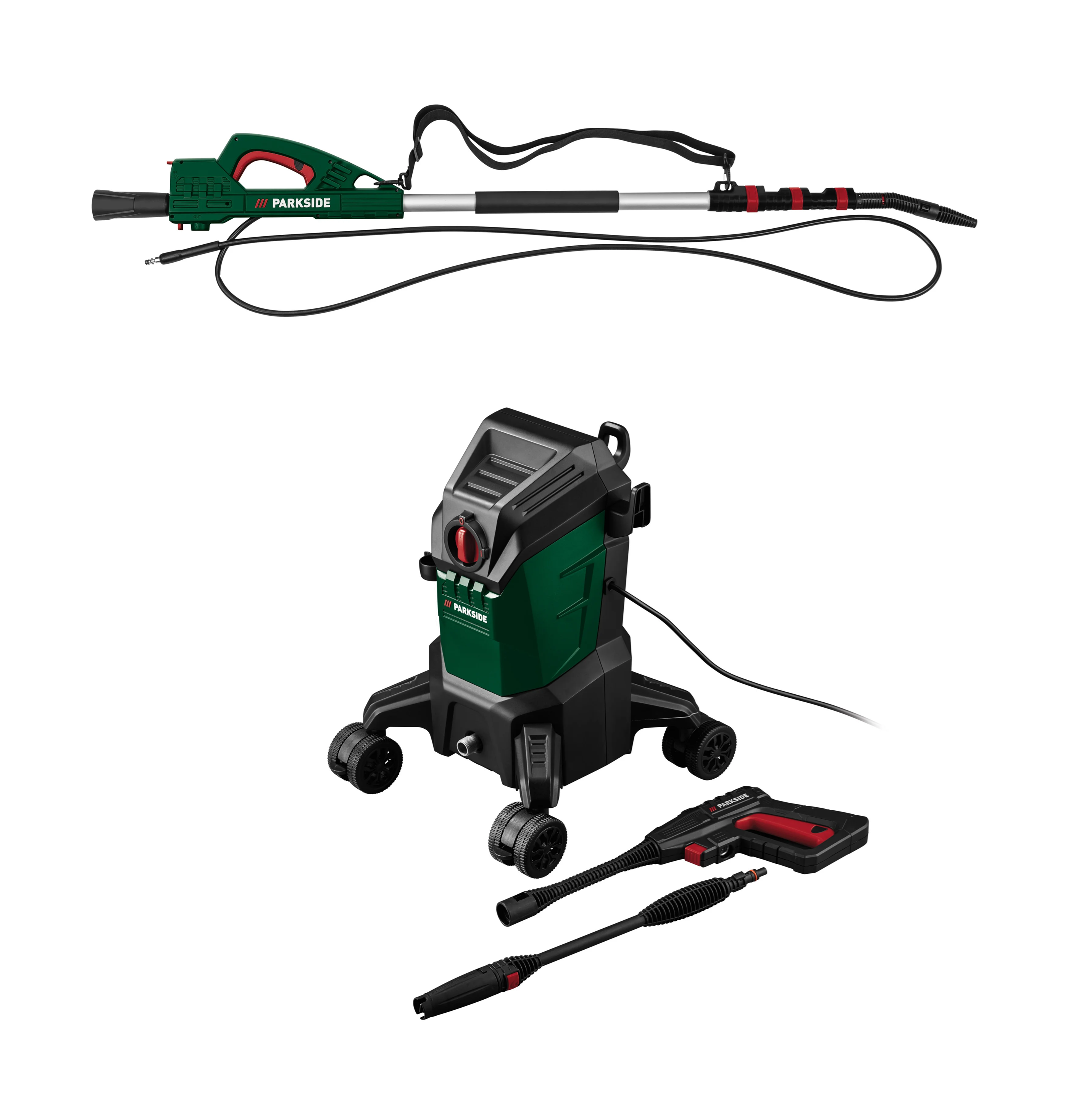 E-shop PARKSIDE® Vysokotlakový čistič PHDF 150 A1 + Teleskopická tryska pre vysokotlakový čistič PTL 4 C5