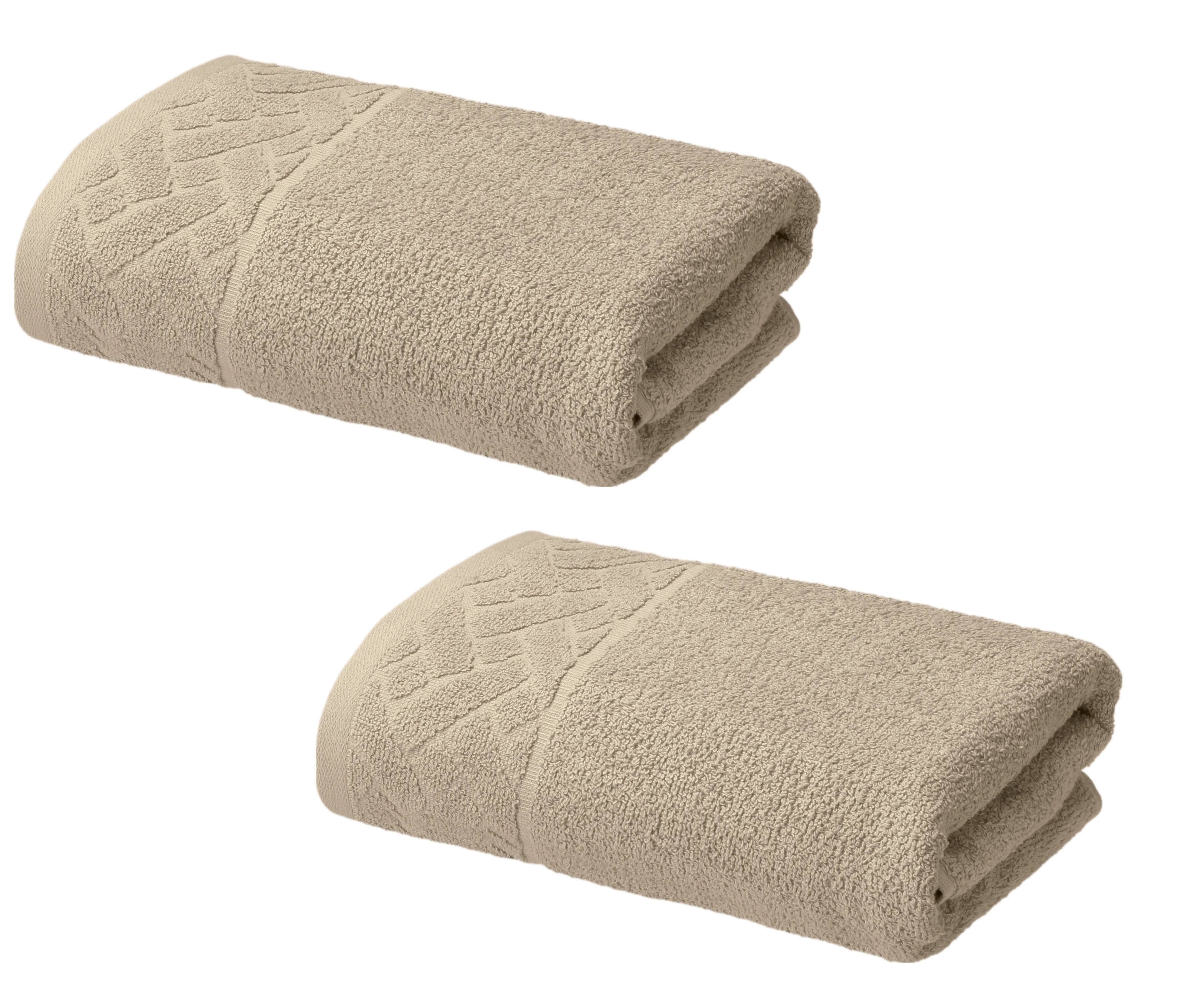 LIVARNO® Froté uterák, 450 g/m², 50 x 100 cm, béžový, 2 kusy
