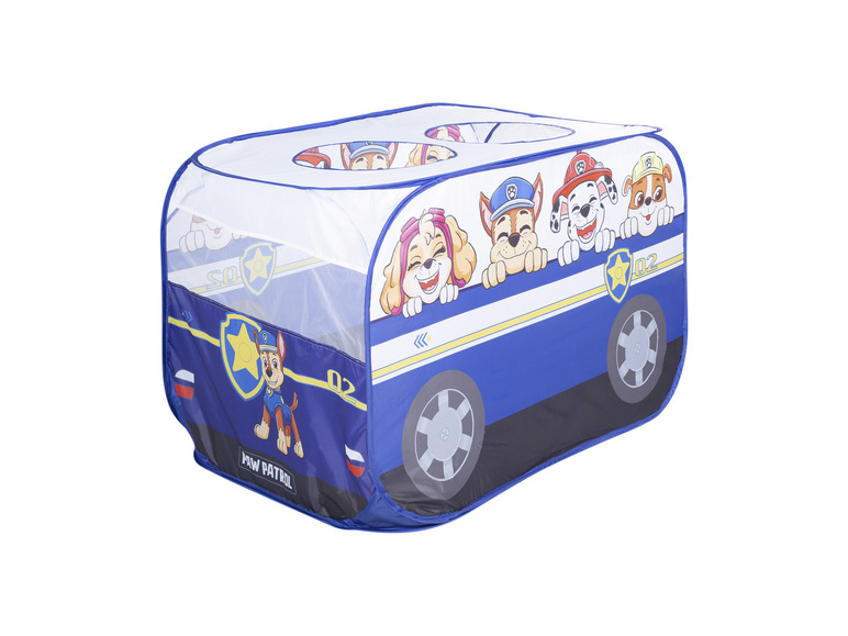 Stan s motívom Paw Patrol v tvare policajného auta.
