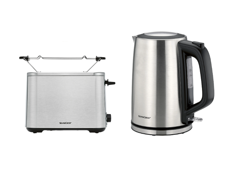 SILVERCREST® KITCHEN TOOLS Hriankovač STE 850 E1/SOTE 850 E1 + Rýchlovarná kanvica SWKE 3100 F1
