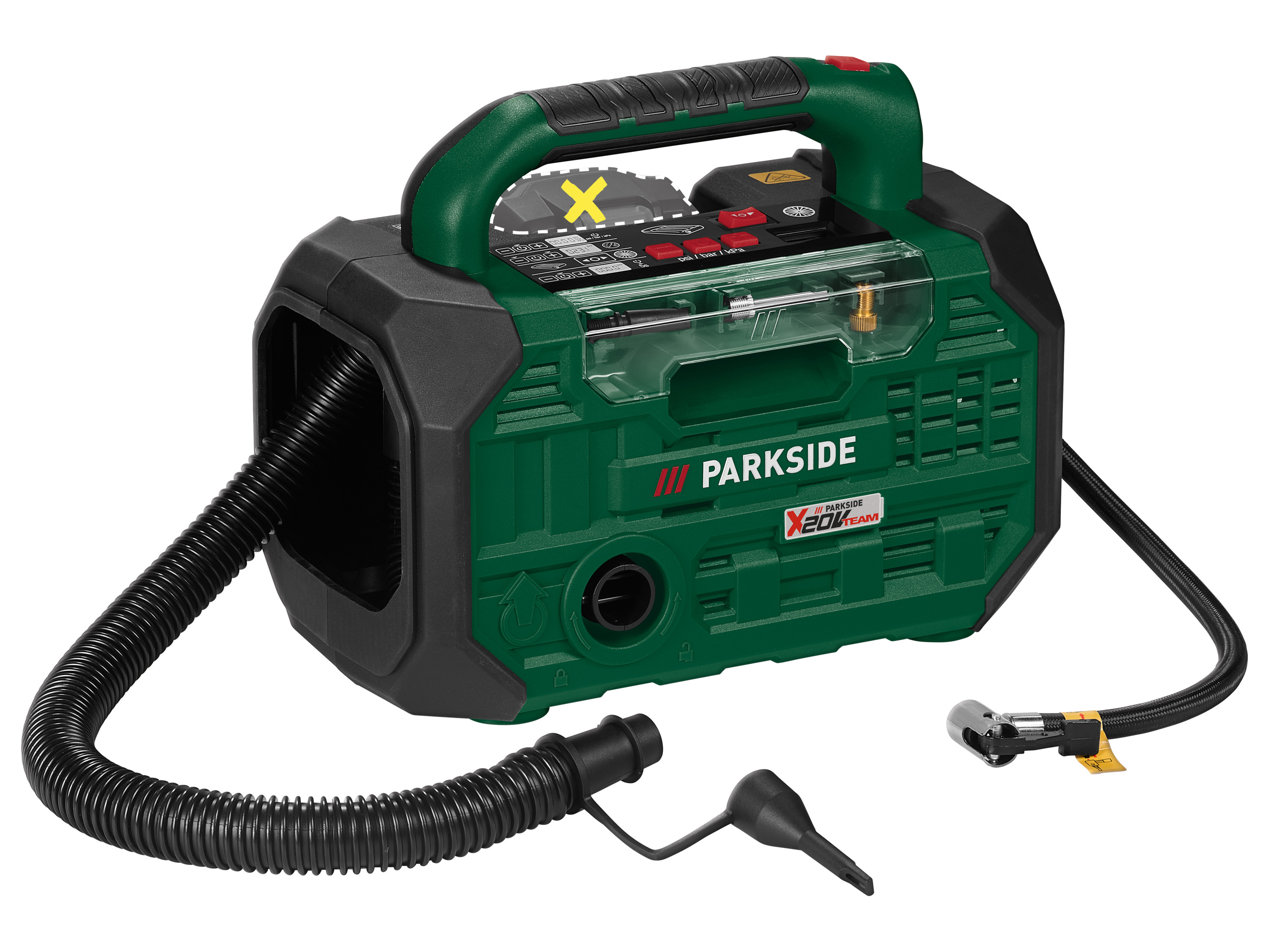 PARKSIDE® Aku kompresor a pumpa PKA 20-Li D3 – bez akumulátora