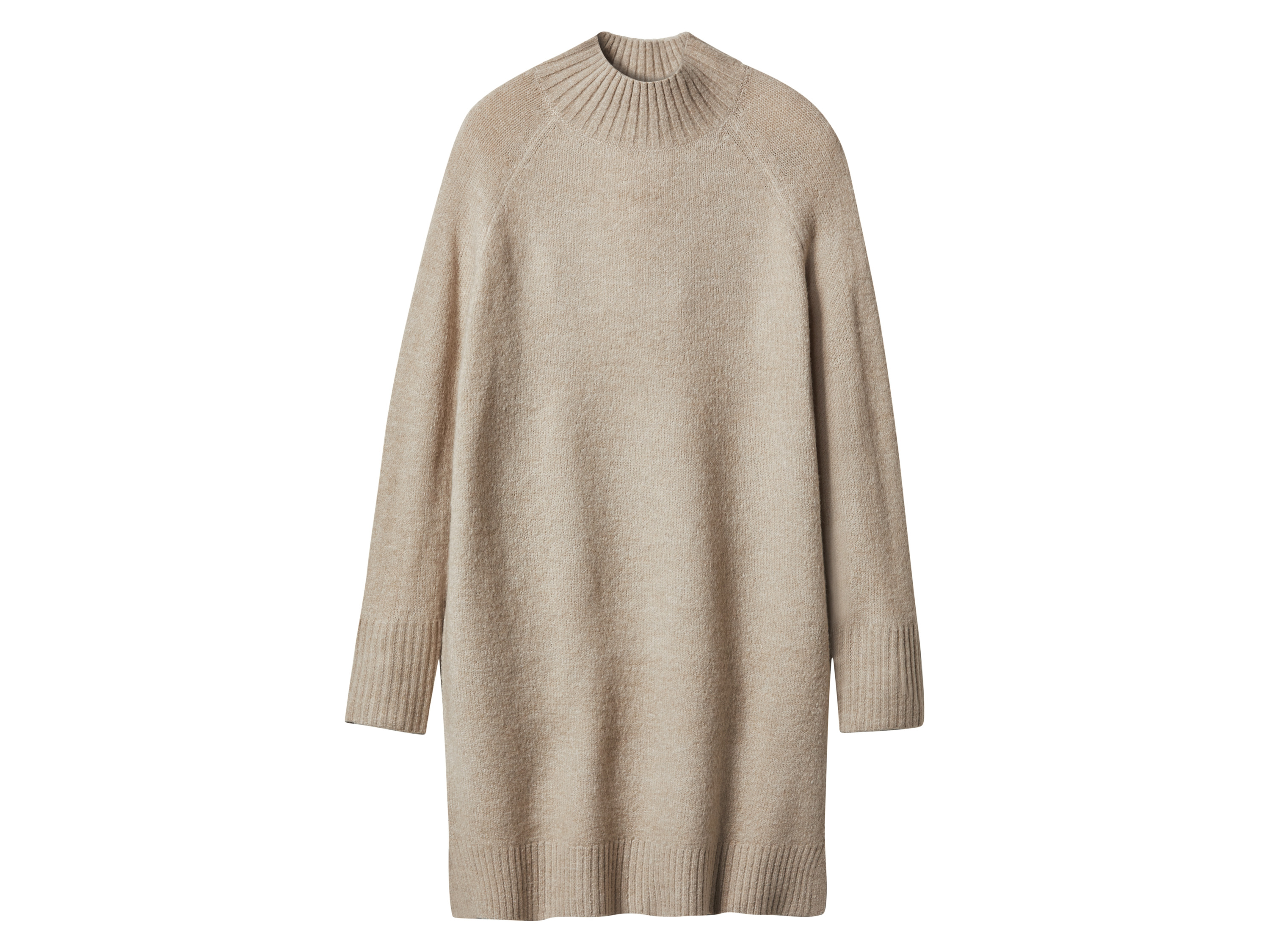 esmara® Dámske pletené šaty (béžová, XS (32/34))