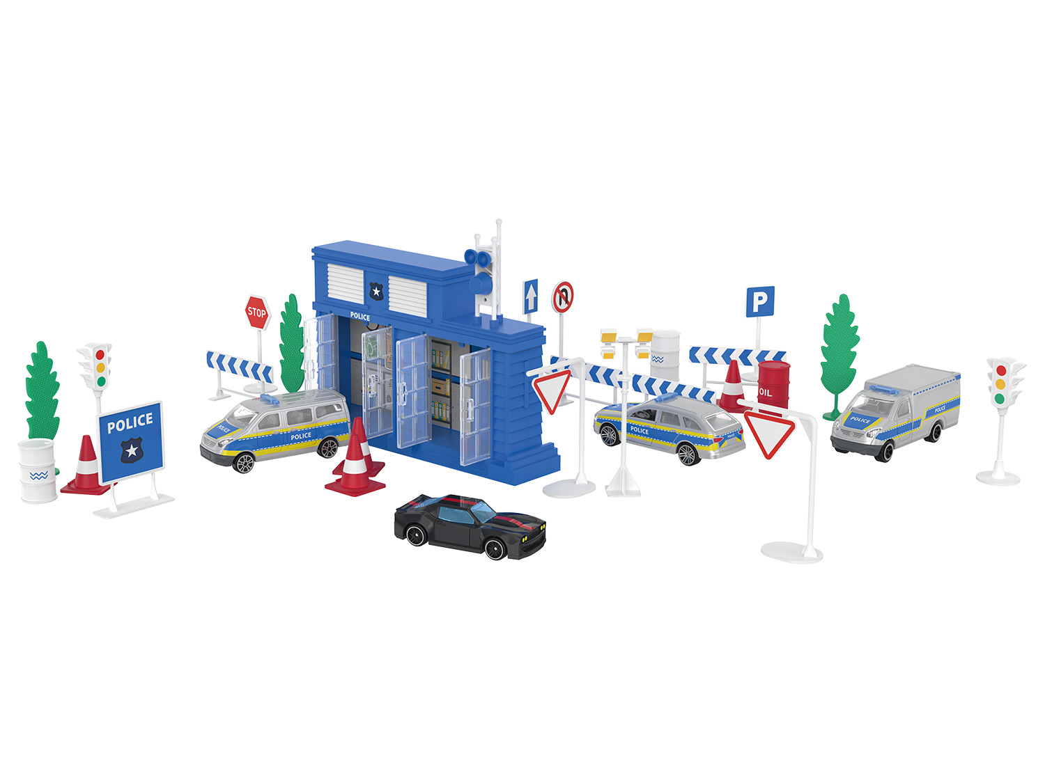 Playtive Racers, 30-dielna súprava (policajná stanica)