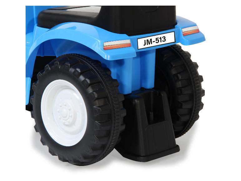 Modrý detský traktor s označením JM-513.