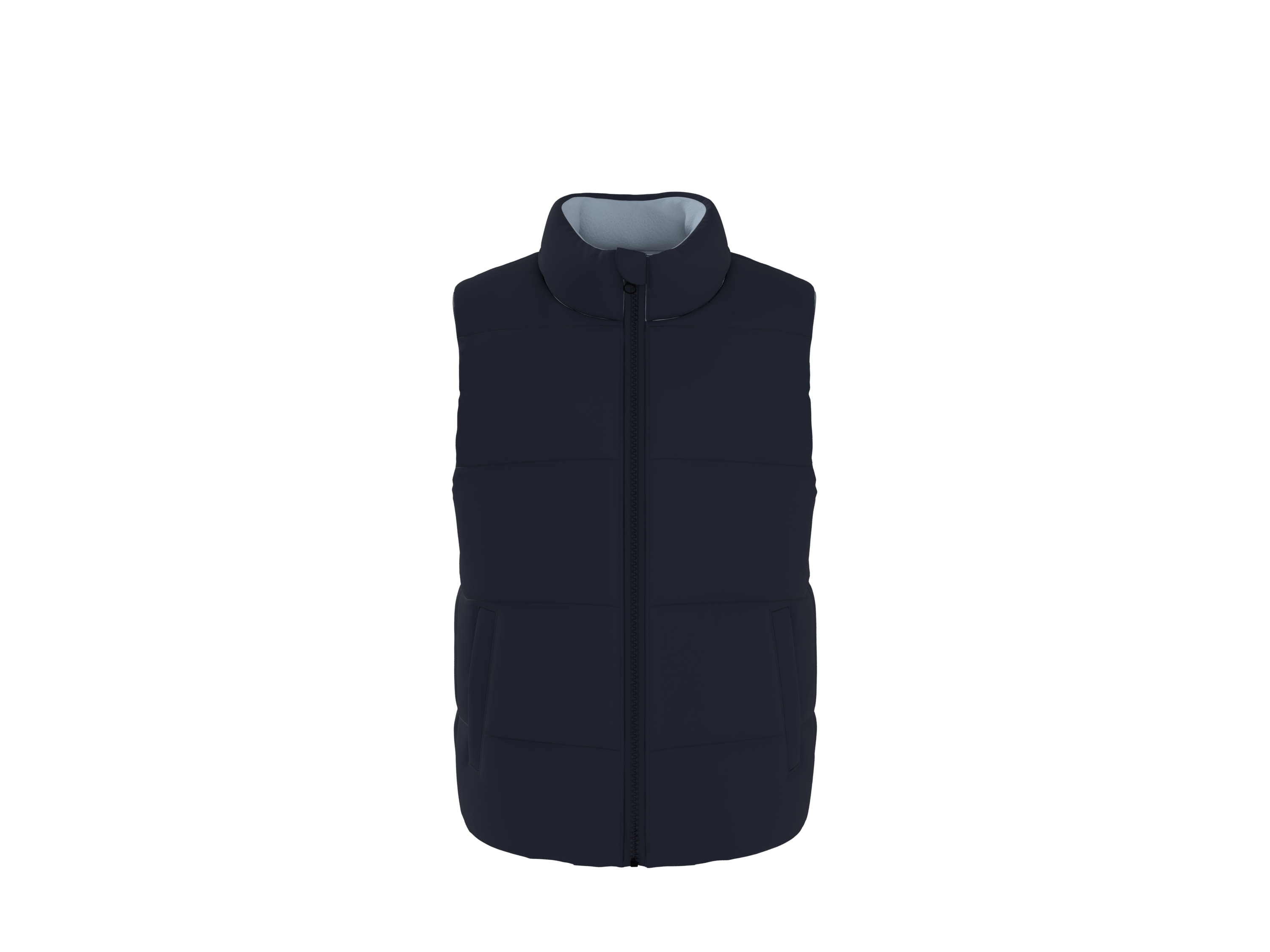 LUPILU® Detská obojstranná prešívaná vesta (navy modrá/bledomodrá, 122/128)