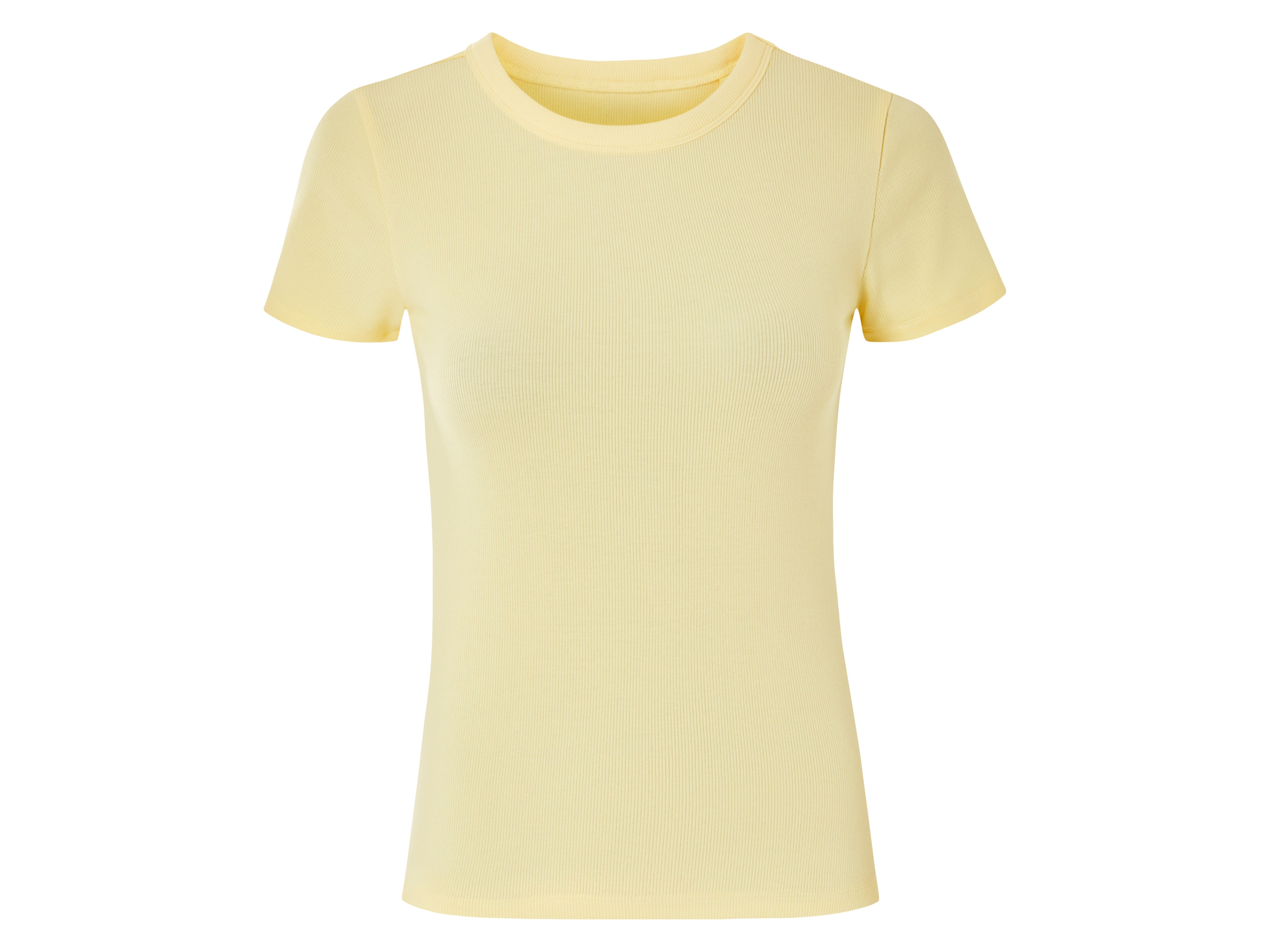 esmara® Dámske rebrované tričko (žltá, XS (32/34))