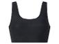 Čierna bezšvová športová podprsenka alebo crop top