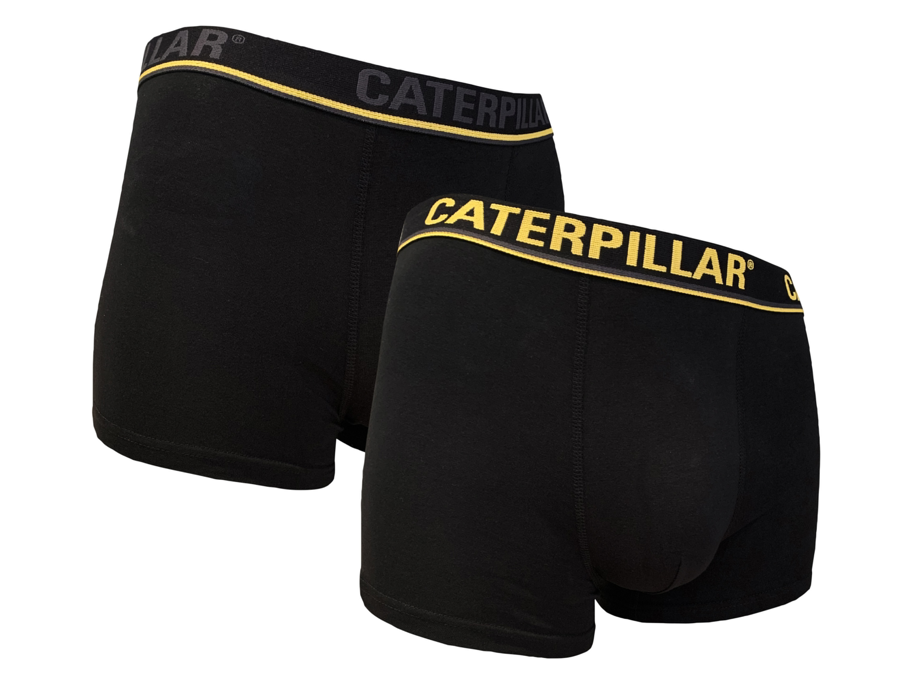 Caterpillar Pánske boxerky, 2 kusy (čierna/žltá, M)