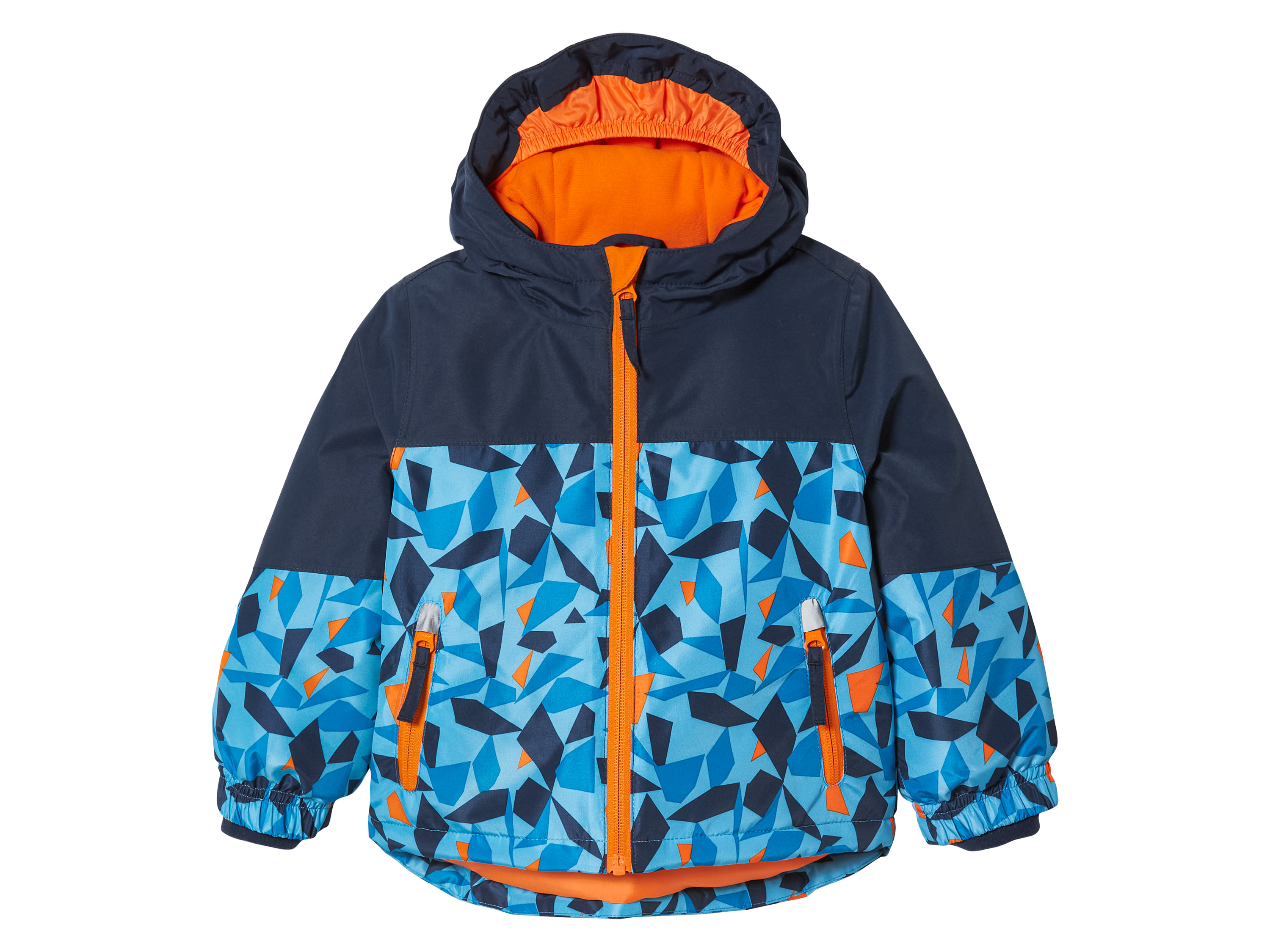 lupilu® Chlapčenská zimná bunda (vzor/navy modrá/oranžová/modrá, 98/104)