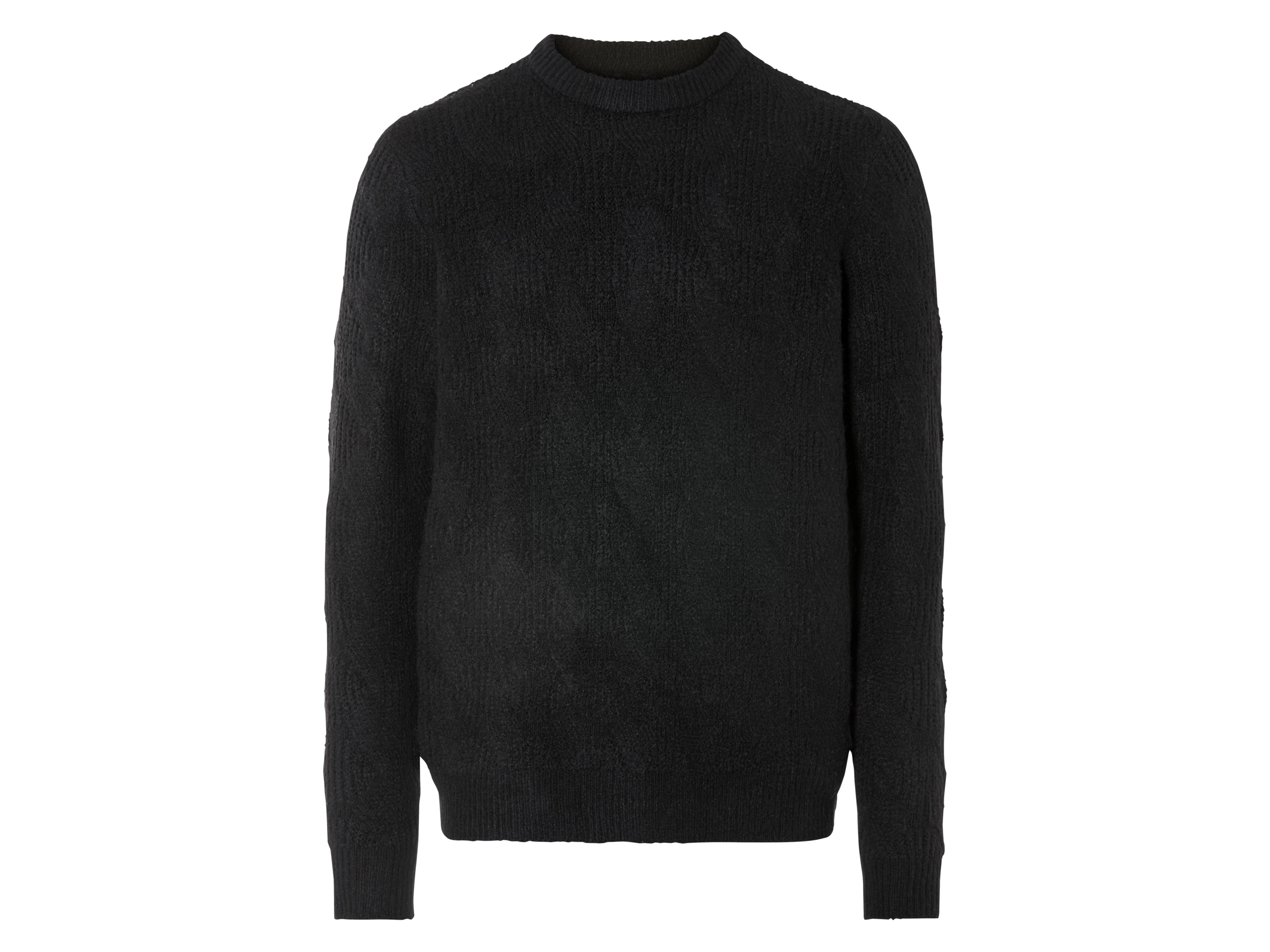 LIVERGY® Pánsky pletený pulóver (čierna, XL (56/58))