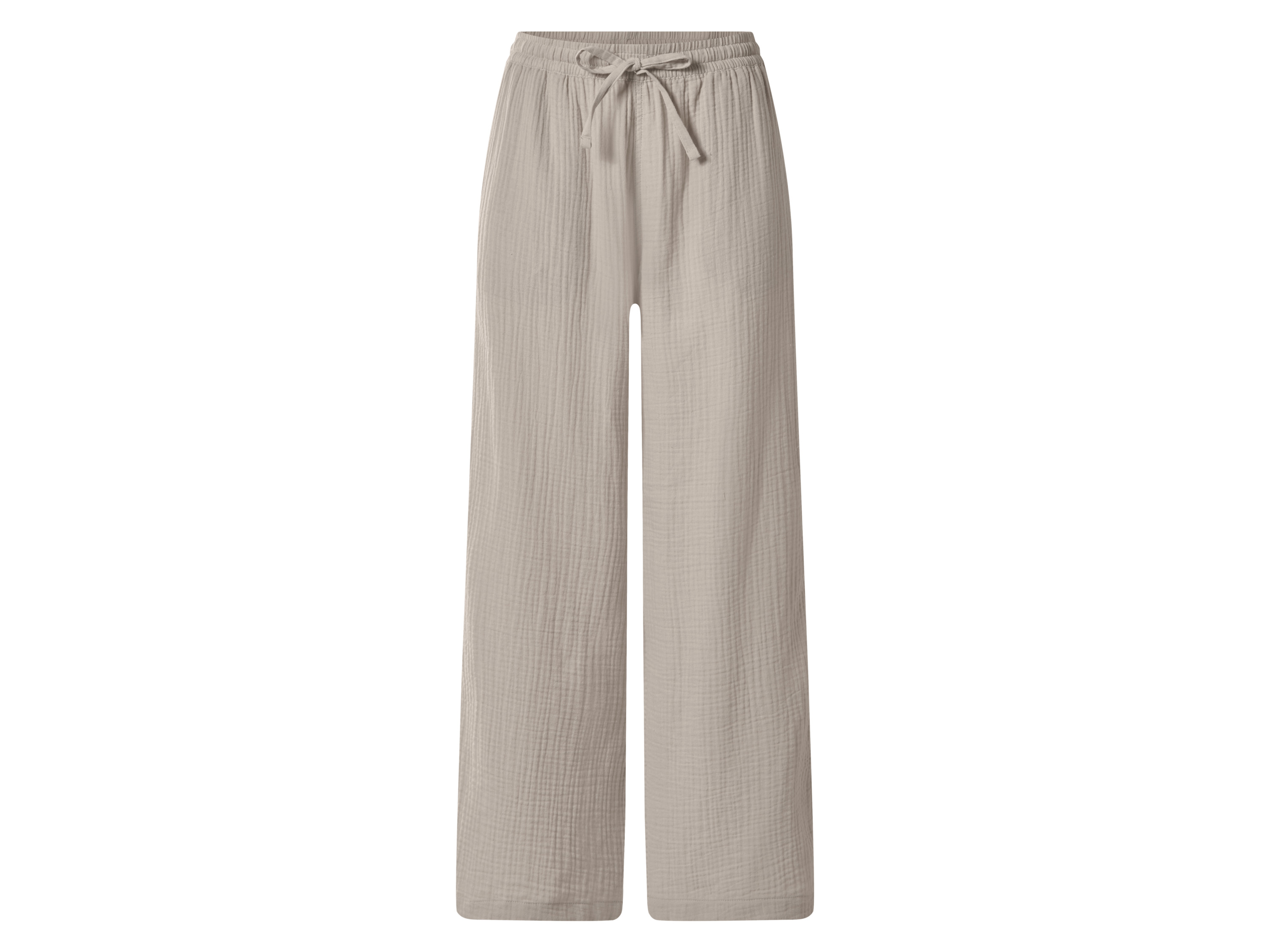 esmara® Dámske mušelínové nohavice (béžová, XS (32/34))