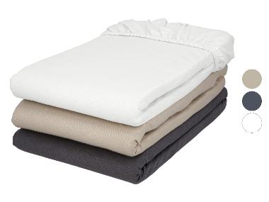 LIVARNO® Napínacia plachta z jemného flanelu, 90 – 100 x 200 cm