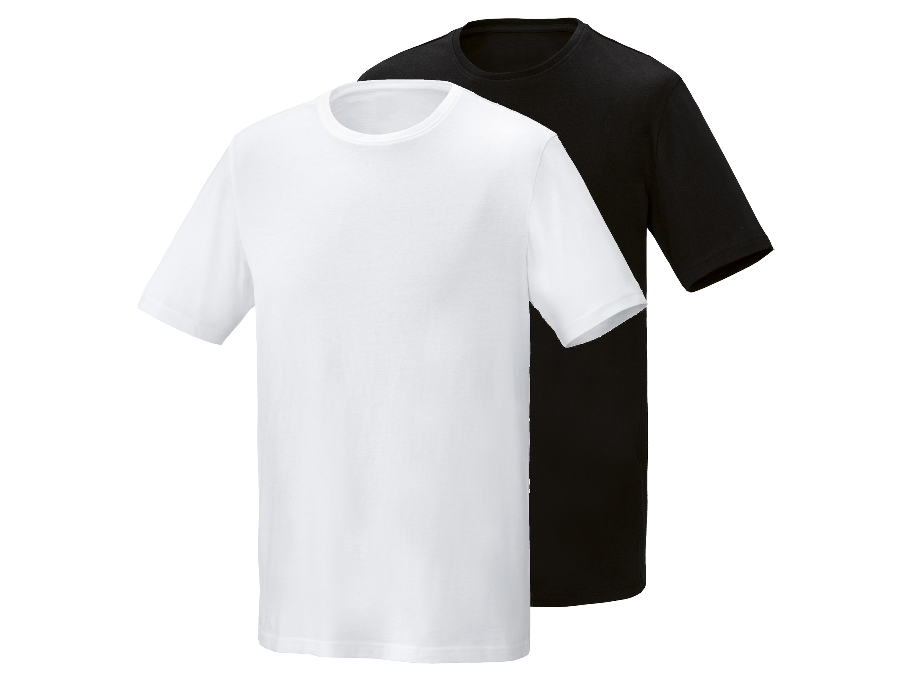 PARKSIDE® Pánske tričká, 2 kusy (čierna/biela, M (48/50))