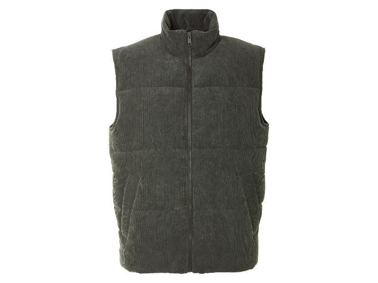 esmara Men Pánska menčestrová vesta (tmavozelená, XXL (60/62))