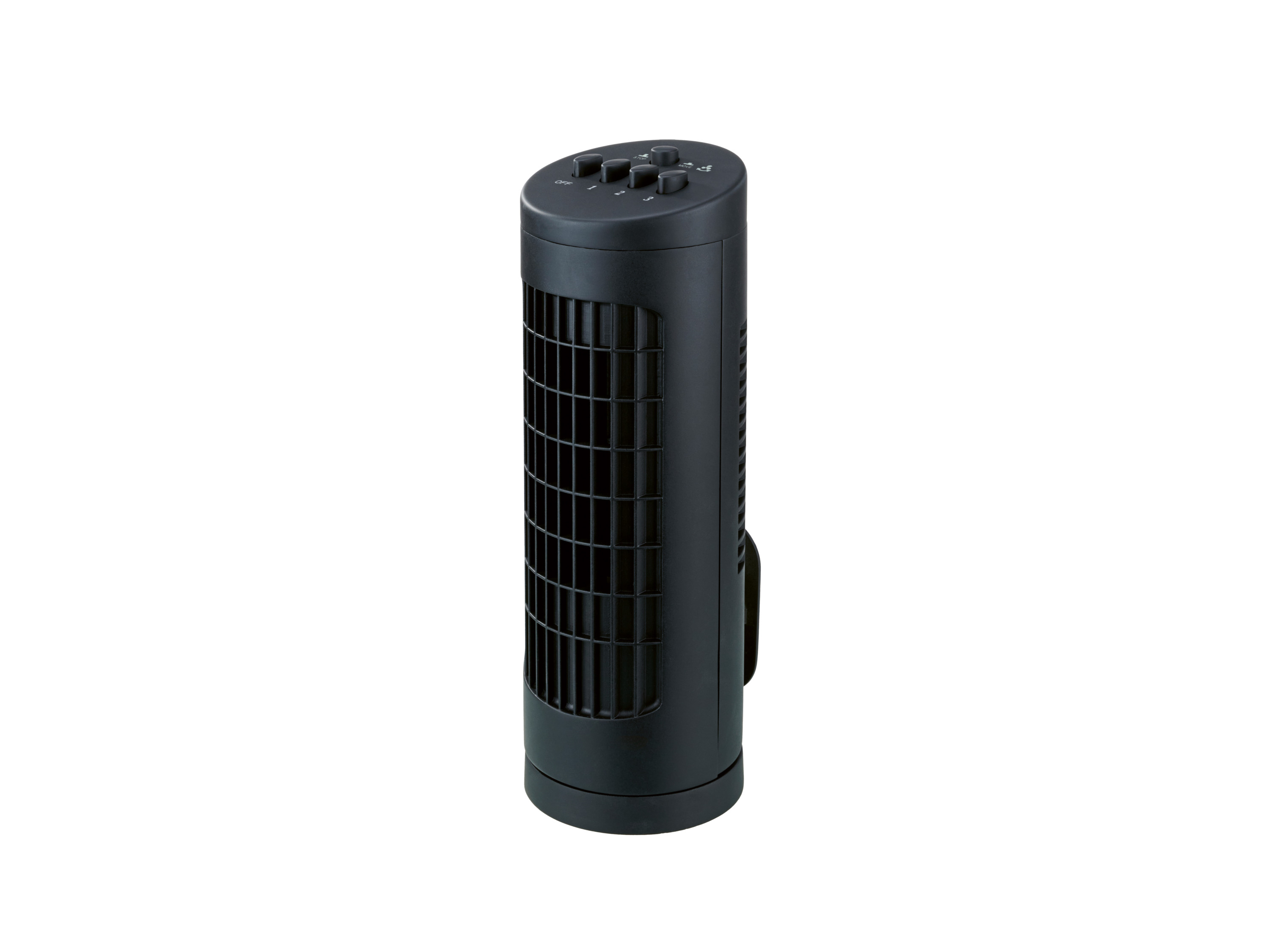TRONIC® Vežový miniventilátor (čierna)
