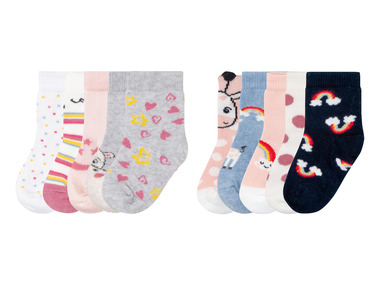 lupilu Dievčenské ponožky pre bábätká, 5 párov