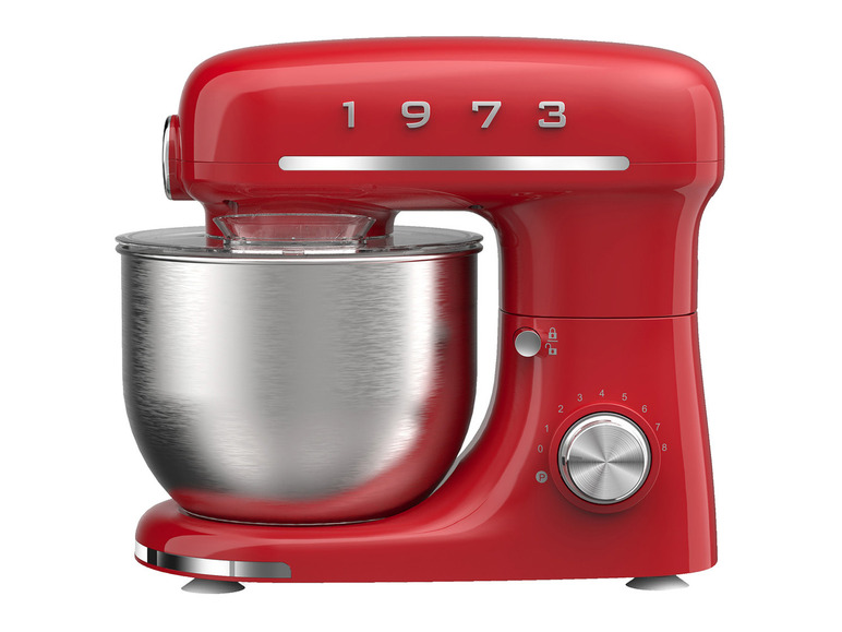SILVERCREST® KITCHEN TOOLS Kuchynský robot Retro 1973 rot SKML 600 A1, červený