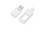 Biely adaptér USB-C s ochranným puzdrom