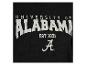 Tmavosivé melírované tričko University of Alabama s bielym logom.