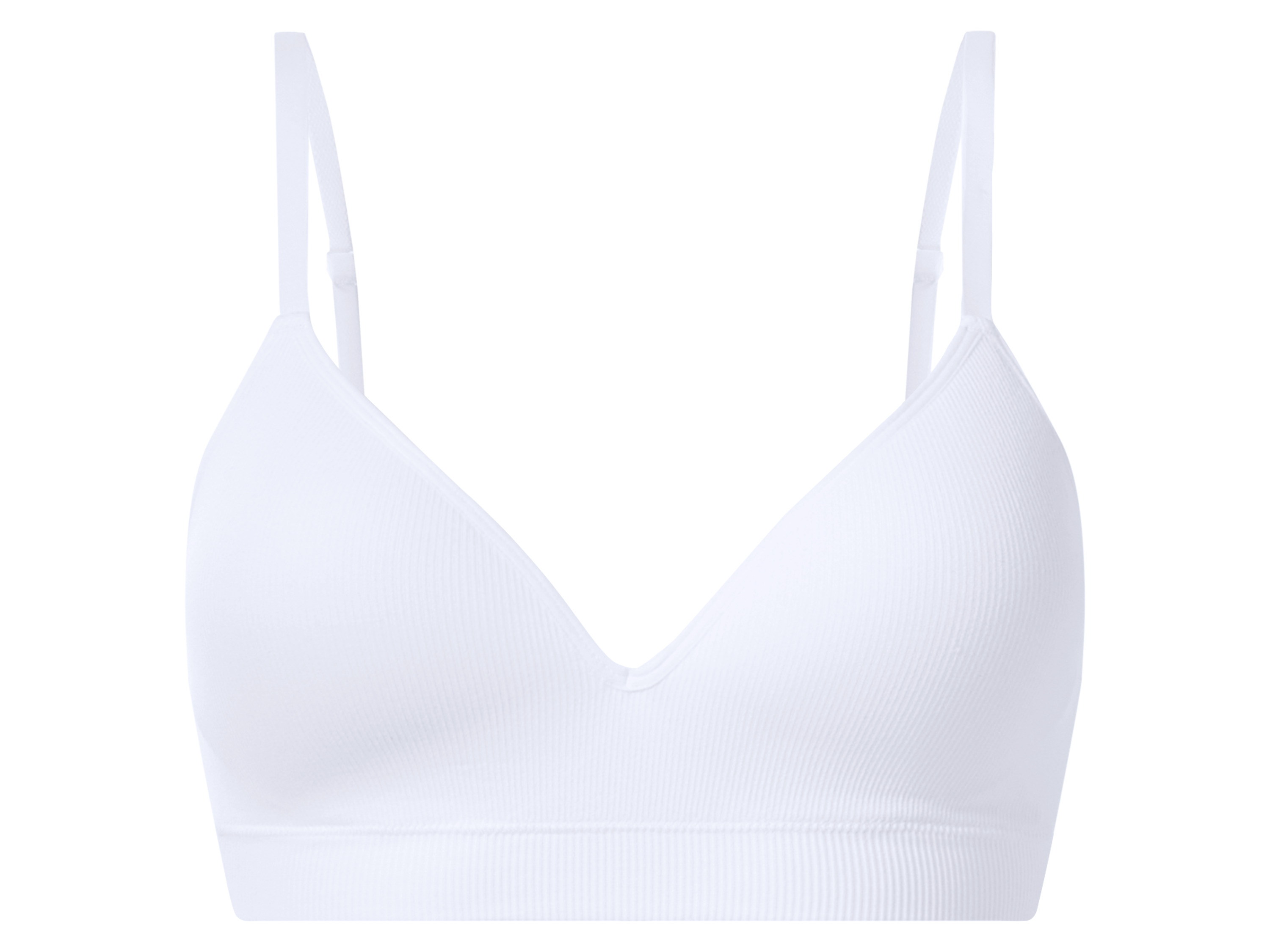 esmara® Dámska rebrovaná podprsenka (biela, 75B)