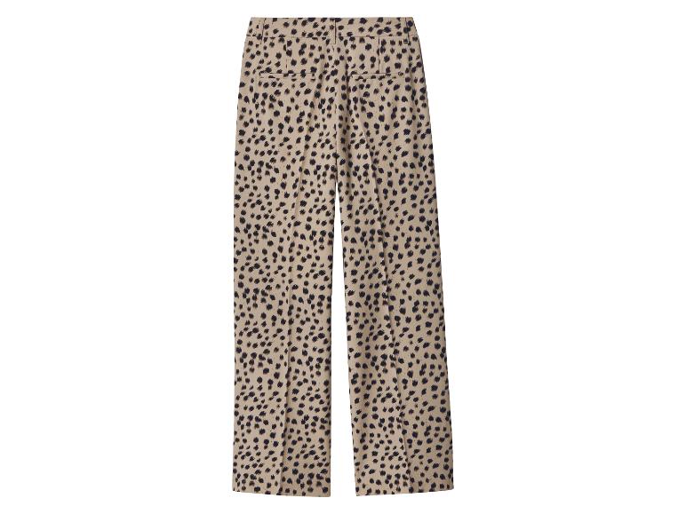 esmara® Dámske nohavice „Wide-Leg“ (leopardí vzor, 36)