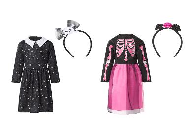 Dievčenský halloweensky kostým