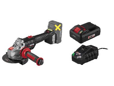 PARKSIDE PERFORMANCE® Aku uhlová brúska PWSAP 20-Li G7 + Smart akumulátor 20 V 4 Ah PAPS 204 B1 + Rýchlonabíjačka 20 V/4,5 A PLG 20 C3
