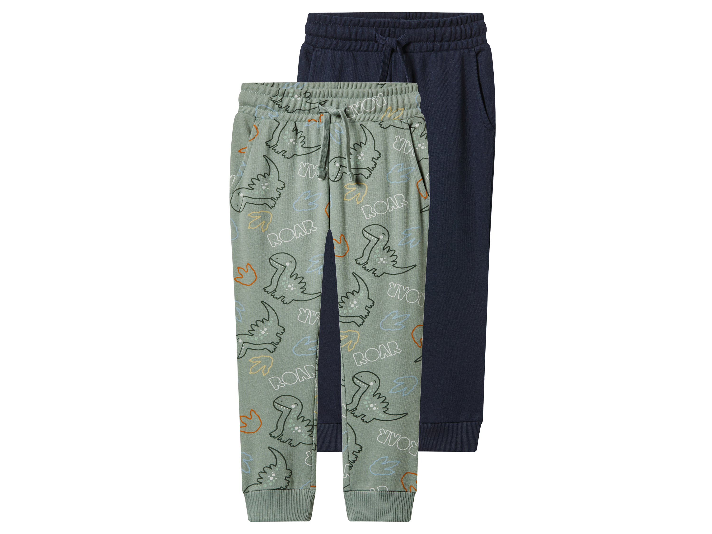 lupilu® Chlapčenské tepláky, 2 kusy (bledozelená/navy modrá, 86/92)