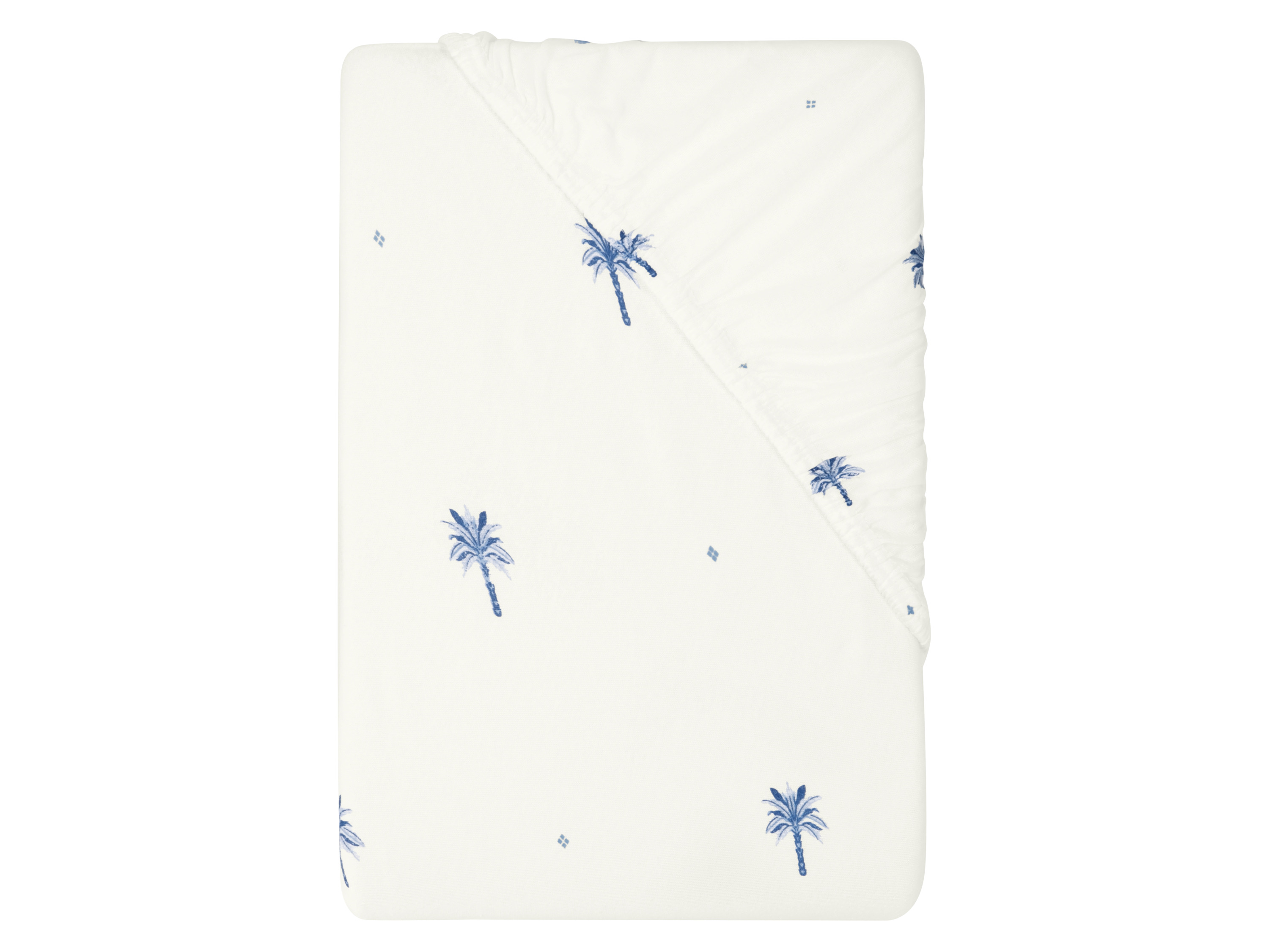 LIVARNO® Napínacia džersejová plachta, 180 - 200 x 200 cm (palmy)